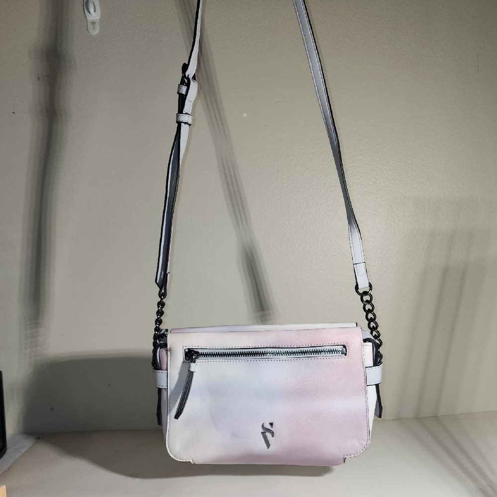 Simply Vera Vera Wang Soft Pink and White Crossbody Bag
